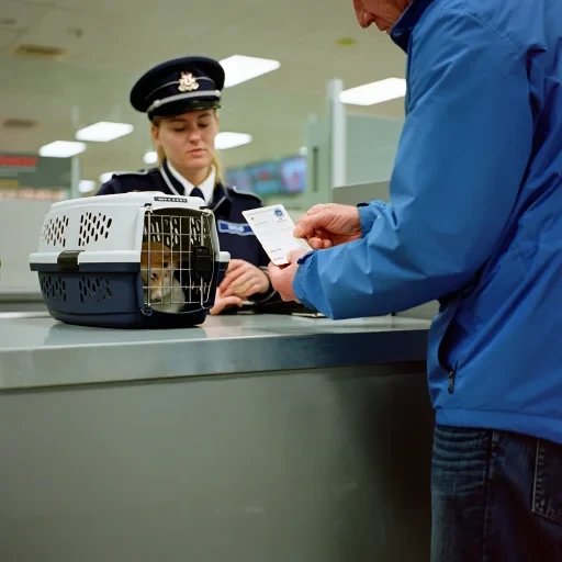 Pet border entry at UK arrival