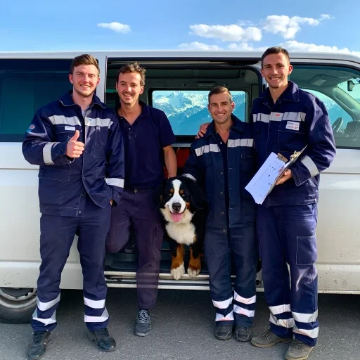 Pet transport team