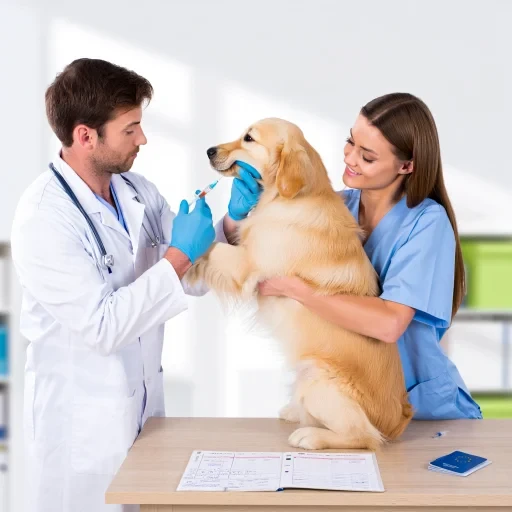 Pet vaccination at German vet