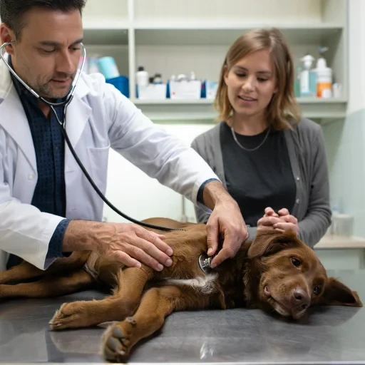 eterinary dog examination